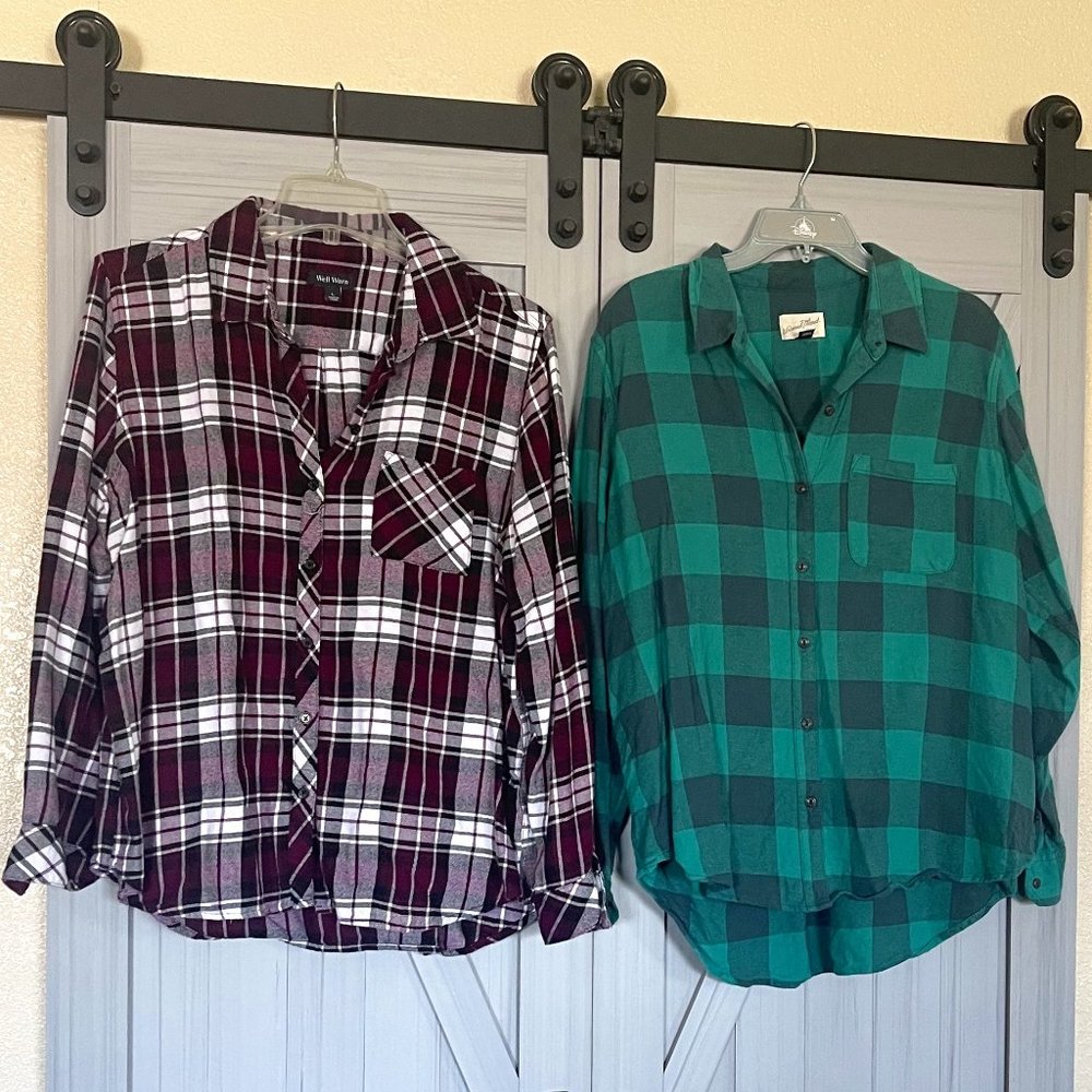 Plaid Button Ups - image 1